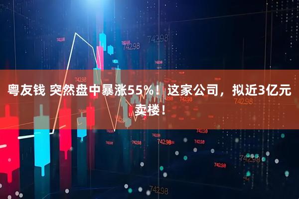 粤友钱 突然盘中暴涨55%！这家公司，拟近3亿元卖楼！