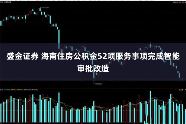 盛金证券 海南住房公积金52项服务事项完成智能审批改造
