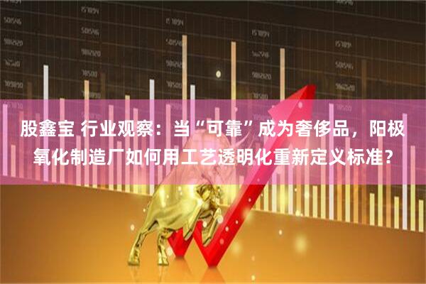 股鑫宝 行业观察：当“可靠”成为奢侈品，阳极氧化制造厂如何用工艺透明化重新定义标准？