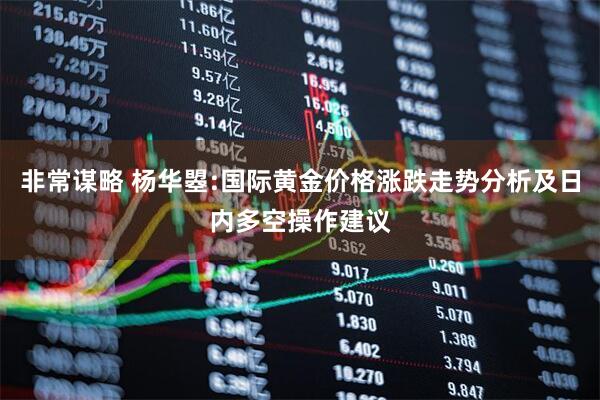 非常谋略 杨华曌:国际黄金价格涨跌走势分析及日内多空操作建议